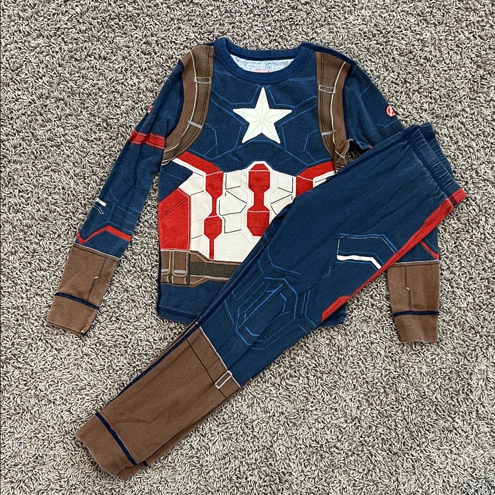 Disney Marvel Captain America Pajama Set Kids 8